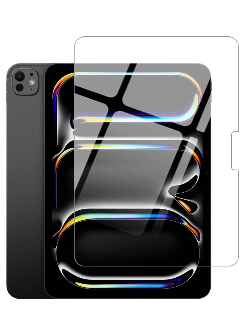 Theodor Screen Protector for Apple iPad Pro 13 (M4) 2024 9H Hardness Tempered Glass, Bubble Free Easy Installation, Full Coverage And Anti Scratch Case Friendly- Clear - Image 1